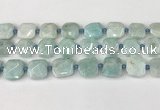 CNG8816 15.5 inches 16mm - 20mm faceted freeform amazonite beads