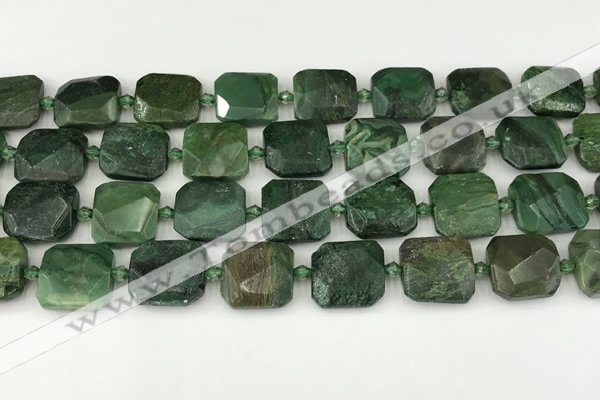 CNG8823 15.5 inches 16mm - 20mm faceted freeform african jade beads