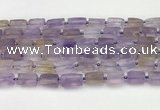 CNG8847 15.5 inches 8*12mm - 10*16mm nuggets matte ametrine beads