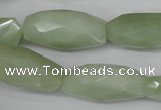 CNG885 15.5 inches 14*32mm faceted rice New jade nugget beads