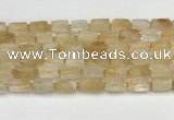 CNG8850 15.5 inches 8*12mm - 10*16mm nuggets matte citrine beads