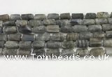 CNG8862 15.5 inches 8*12mm - 10*16mm nuggets matte labradorite beads