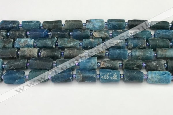 CNG8864 15.5 inches 8*12mm - 10*16mm nuggets matte apatite beads