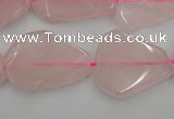 CNG888 15.5 inches 18*22mm – 25*30mm freeform rose quartz beads