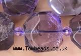 CNG8926 15 inches 14mm - 16mm faceted freeform ametrine beads