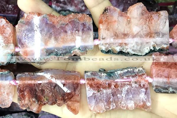 CNG8972 15 inches 30*45mm - 35*55mm freeform druzy amethyst beads