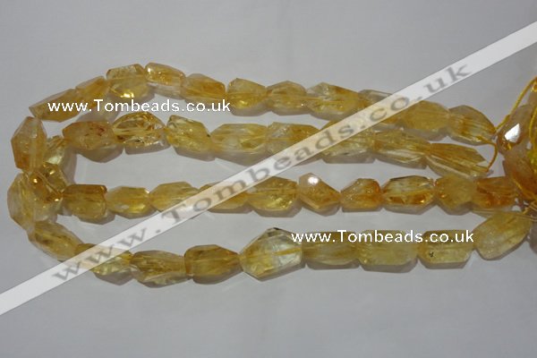 CNG902 15.5 inches 13*18mm – 15*25mm faceted nuggets citrine beads