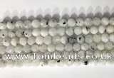 CNG9065 15.5 inches 8mm faceted nuggets white moonstone gemstone beads