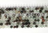CNG9073 15.5 inches 6mm faceted nuggets ghost crystal  gemstone beads