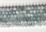 CNG9085 15.5 inches 8mm faceted nuggets aquamarine gemstone beads