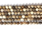 CNG9090 15.5 inches 8mm faceted nuggets coral jade gemstone beads