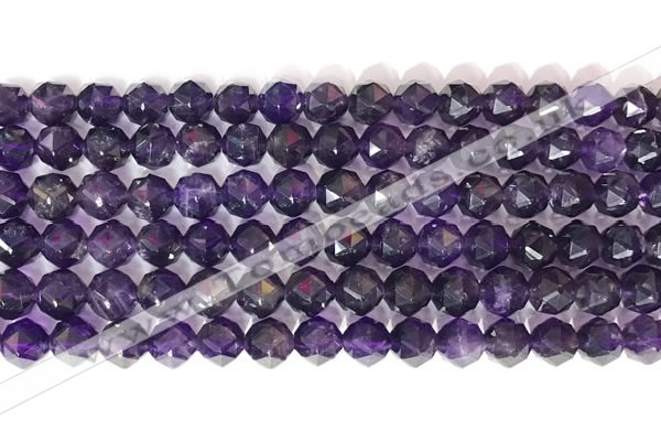 CNG9093 15.5 inches 8mm faceted nuggets amethyst gemstone beads