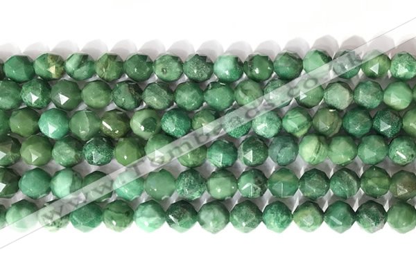 CNG9098 15.5 inches 8mm faceted nuggets African jade beads