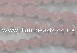 CNG919 15 inches 8mm faceted nuggets rose quartz beads