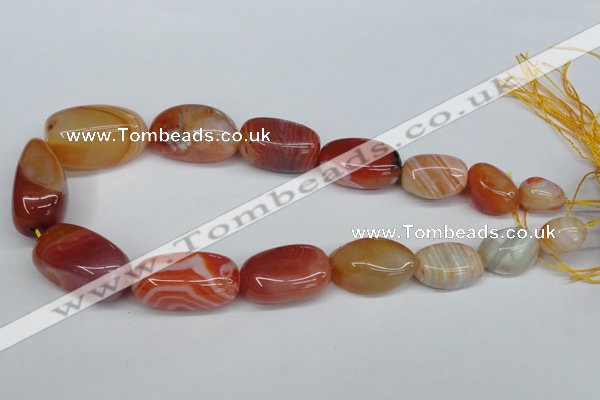 CNG92 15.5 inches 12*16mm - 20*30mm nuggets agate gemstone beads