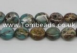 CNI08 16 inches 10mm flat round natural imperial jasper beads wholesale