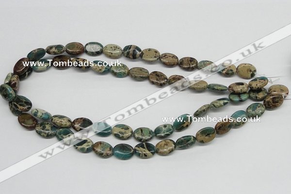 CNI11 16 inches 10*14mm oval natural imperial jasper beads wholesale