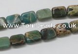 CNI14 16 inches 8*10mm rectangle natural imperial jasper beads wholesale