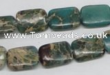 CNI15 16 inches 12*16mm rectangle natural imperial jasper beads wholesale