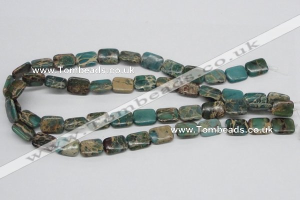 CNI15 16 inches 12*16mm rectangle natural imperial jasper beads wholesale