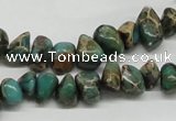 CNI19 16 inches 6*8mm - 8*12mm nuggets natural imperial jasper chip beads