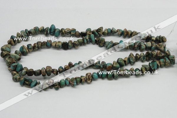 CNI19 16 inches 6*8mm - 8*12mm nuggets natural imperial jasper chip beads