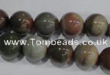 CNI205 15.5 inches 14mm round imperial jasper beads wholesale