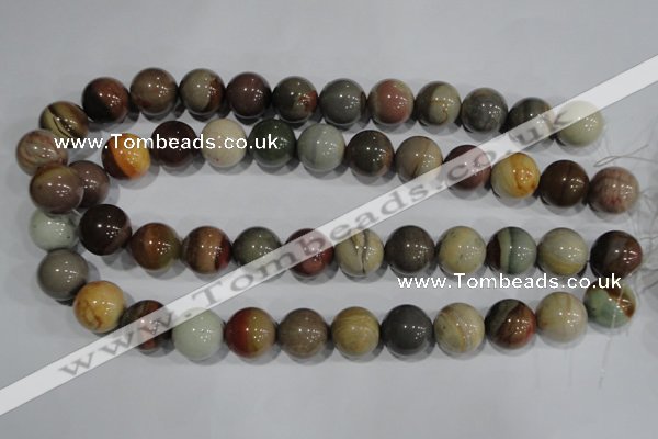 CNI206 15.5 inches 16mm round imperial jasper beads wholesale