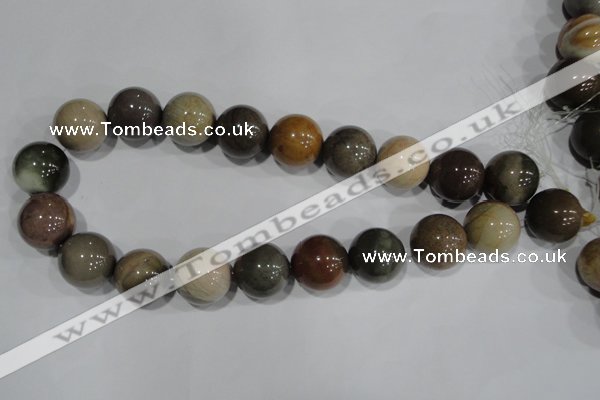 CNI207 15.5 inches 18mm round imperial jasper beads wholesale