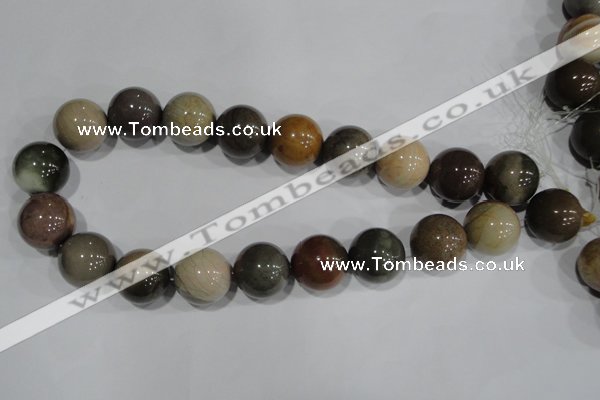 CNI208 15.5 inches 20mm round imperial jasper beads wholesale