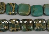 CNI25 15.5 inches 14*14mm square natural imperial jasper beads