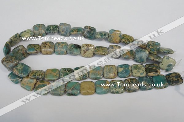 CNI26 15.5 inches 16*16mm square natural imperial jasper beads