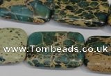 CNI28 15.5 inches 20*30mm rectangle natural imperial jasper beads