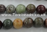 CNI304 15.5 inches 12mm round imperial jasper beads wholesale