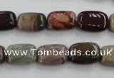 CNI311 15.5 inches 8*14mm rectangle imperial jasper beads wholesale