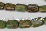 CNI40 15.5 inches 10*14mm rectangle natural imperial jasper beads