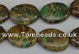 CNI42 15.5 inches 15*20mm oval natural imperial jasper beads