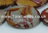 CNJ05 15.5 inches 30*40mm faceted oval natural noreena jasper beads