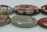 CNJ06 15.5 inches 15*30mm oval natural noreena jasper beads