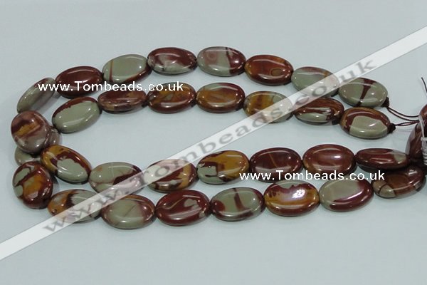 CNJ07 15.5 inches 18*25mm oval natural noreena jasper beads