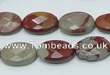 CNJ10 15.5 inches 13*18mm faceted oval natural noreena jasper beads
