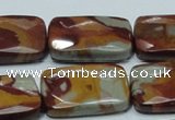 CNJ14 15.5 inches 22*30mm faceted rectangle natural noreena jasper beads