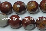 CNJ19 15.5 inches 16mm faceted round natural noreena jasper beads