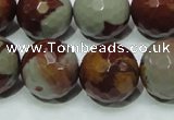 CNJ20 15.5 inches 18mm faceted round natural noreena jasper beads