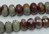 CNJ22 15.5 inches 8*12mm faceted rondelle natural noreena jasper beads