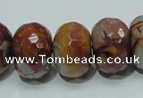 CNJ26 15.5 inches 14*20mm faceted rondelle natural noreena jasper beads