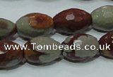 CNJ29 15.5 inches 13*18mm faceted rice natural noreena jasper beads