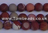 CNJ301 15.5 inches 6mm round matte noreena jasper beads wholesale