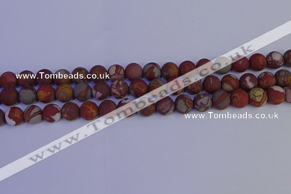 CNJ303 15.5 inches 10mm round matte noreena jasper beads wholesale