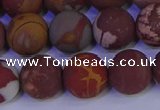 CNJ304 15.5 inches 12mm round matte noreena jasper beads wholesale